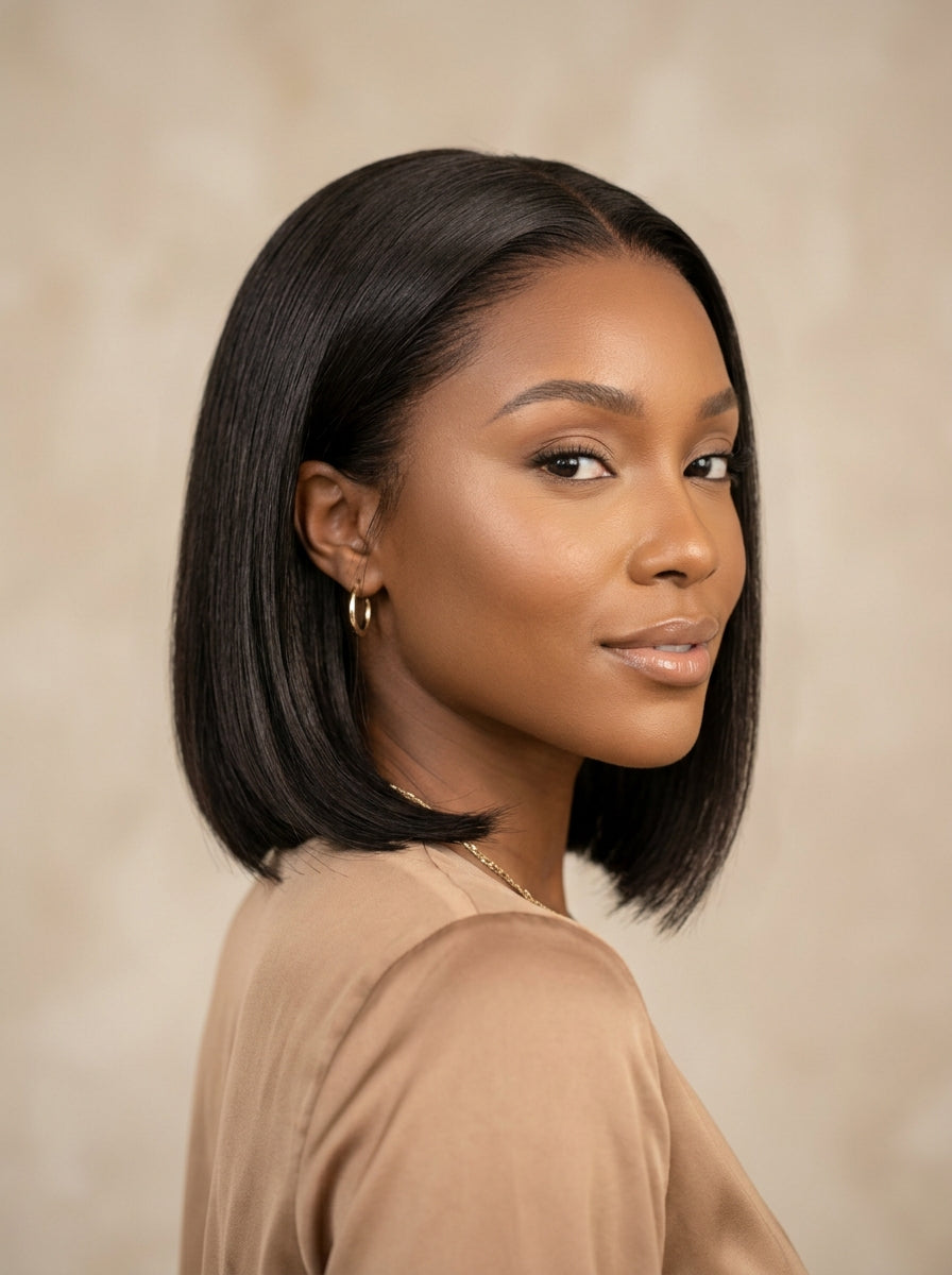 Short Bob Wig Human Hair by Violeta Hair