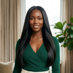 13x4 Invisible Lace Glueless Wig – 100% Human Hair with Natural 150% Density & Effortless Straight Finish