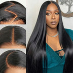 Violeta Human Hair Wig, Denstity 150% with Transparent Swiss Lace, Glueless, Natural Appearance, 6x5 Closure Wig, Straight Hair