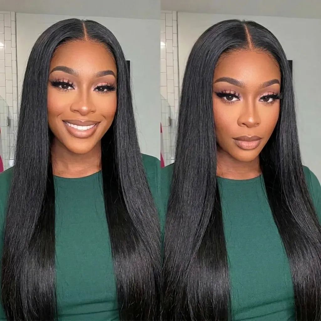 Straight 7x5 Lace Closure Wig Glueless Human Hair Wig Pre-Plucked – Violeta Hair