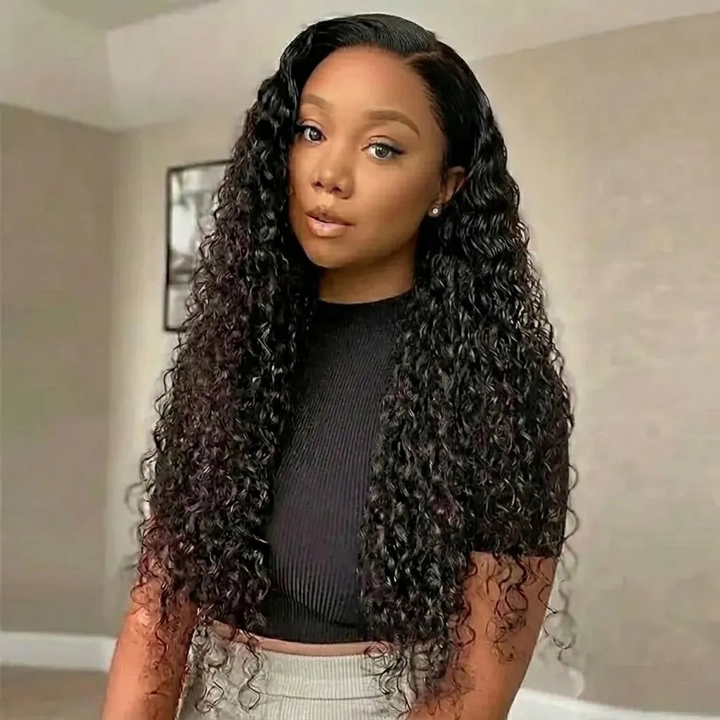 Violeta 13x4 Swiss Lace Human Hair Wig – Pre-Plucked Natural Black.