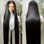 Violeta Human Hair Wig, Denstity 150% with Transparent Swiss Lace, Glueless, Natural Appearance, 6x5 Closure Wig, Straight Hair