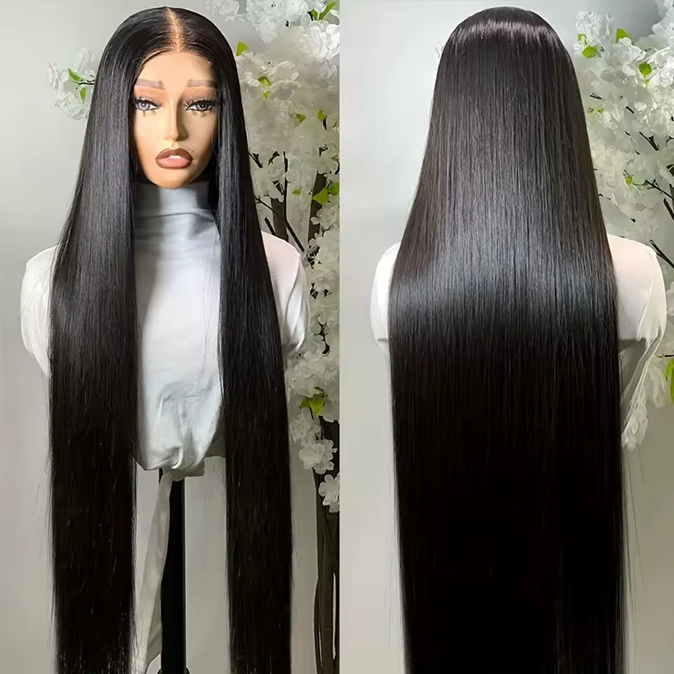 Violeta Human Hair Wig, Denstity 150% with Transparent Swiss Lace, Glueless, Natural Appearance, 6x5 Closure Wig, Straight Hair