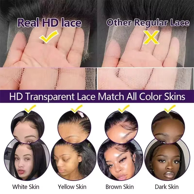 Deep Wave Curly Wig 13x4 Glueless Pre-cut Lace Black HD Lace Wear & Go Pre Everything - Violeta Hair