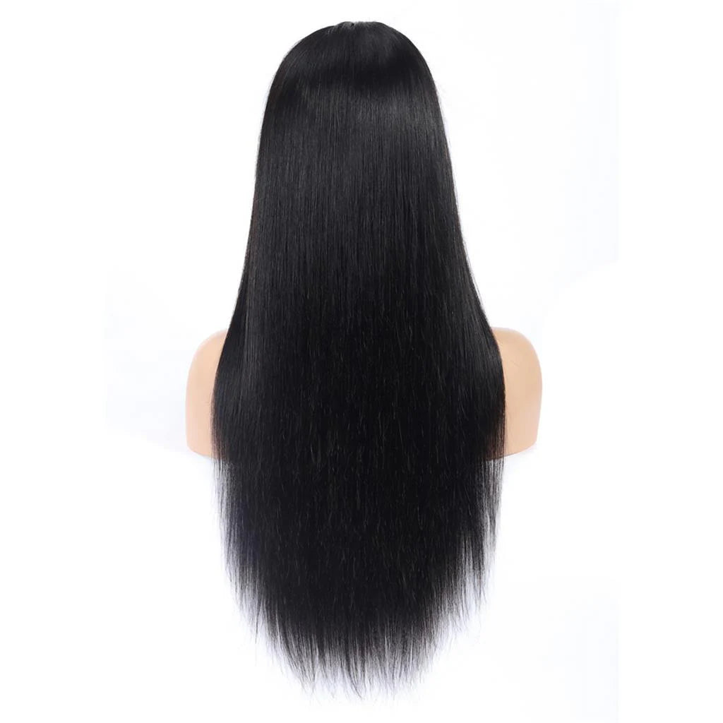 Violet Human Hair Wig, Denstity 150% with Transparent Swiss Lace, Closure 5x5 and 4x4 Black, Straight Hair, Beginner Friendly