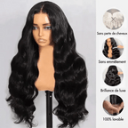 Perruque ondulée en cheveux humains | Dentelle 13x6 ou 6x5 | Sans colle | Densité 250 % | Mavi