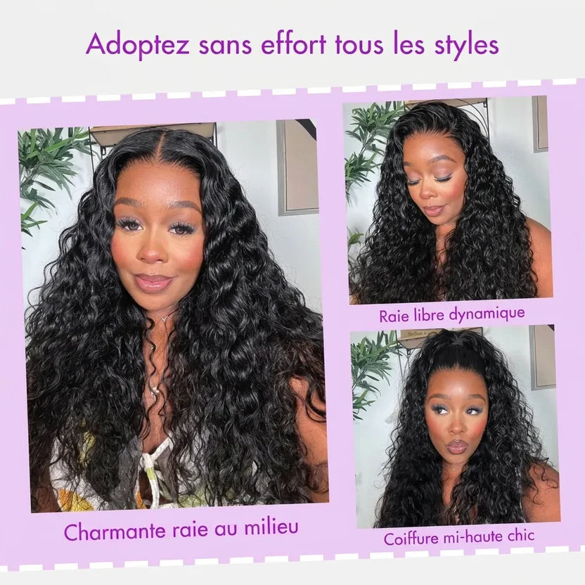 Perruque ondulée en cheveux humains | Lace Front HD 13x4 ou 13x6 | Sans colle | Densité 250 % - Lumma Hair