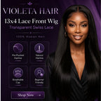 Straight 13x4 Invisible Swiss Lace Glueless Wig Human Hair Pre-Plucked Natural Hairline Beginner Friendly