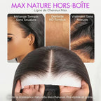Perruque lisse sans colle Violeta Pull & Go 6x5 / 13x6 – Prête à poser, ligne de cheveux 100 % naturelle, densité 250 %