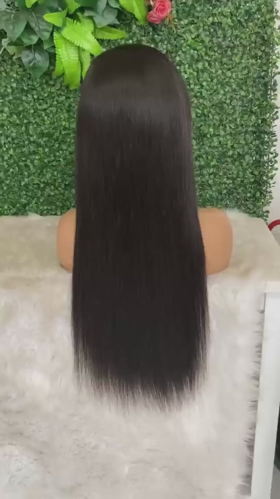 13x4 Invisible Lace Glueless Wig – 100% Human Hair with Natural 150% Density & Effortless Straight Finish