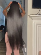 Violeta Human Hair Wig, Denstity 150% with Transparent Swiss Lace, Glueless, Natural Appearance, 6x5 Closure Wig, Straight Hair