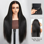 Perruque lisse sans colle Violeta Pull & Go 6x5 / 13x6 – Prête à poser, ligne de cheveux 100 % naturelle, densité 250 %
